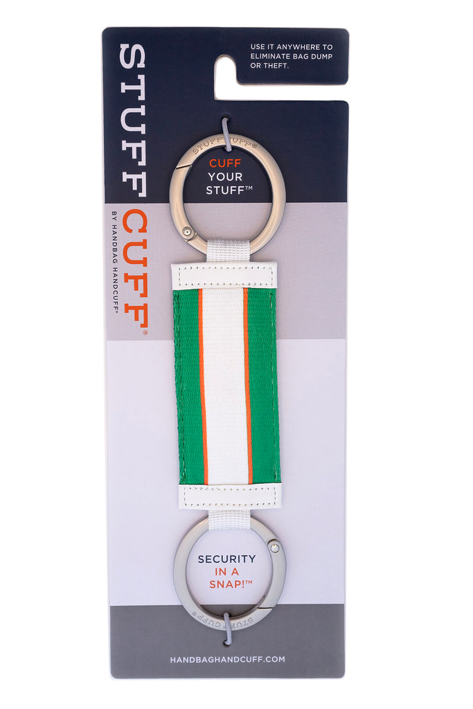Stuff Cuff® - Green & Orange Stripe