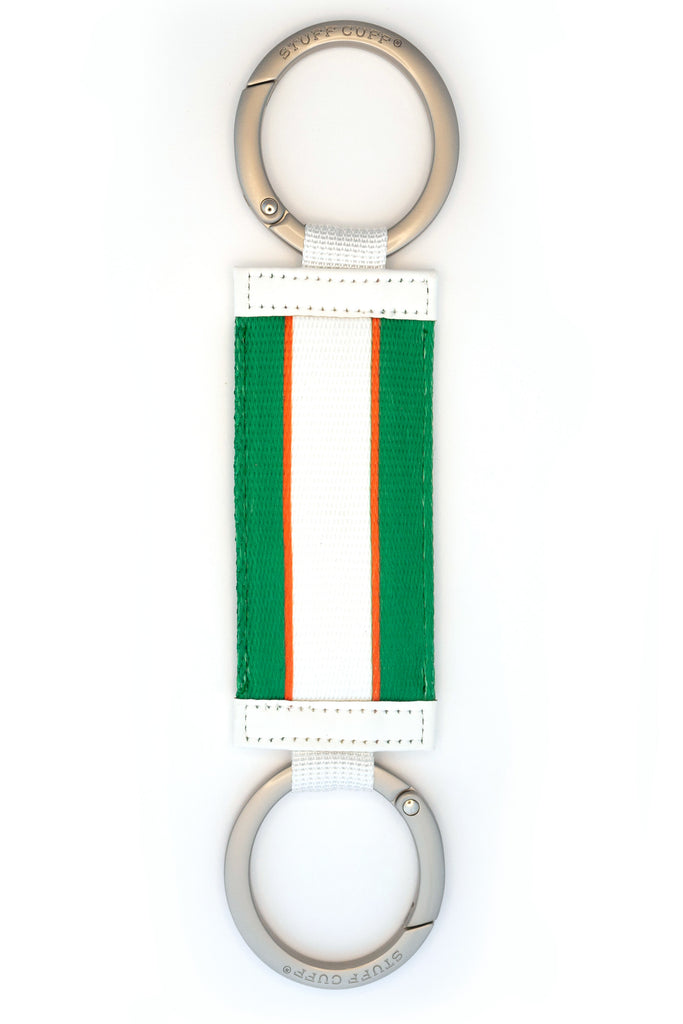 Stuff Cuff® - Green & Orange Stripe
